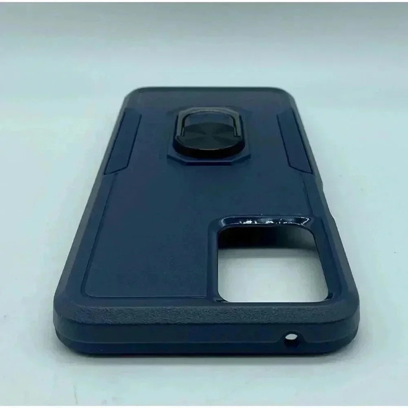 Magnetic Kickstand Case For Motorola Moto G 5G 2022 Blue + 2 Screen Protectors - Picture 7 of 11